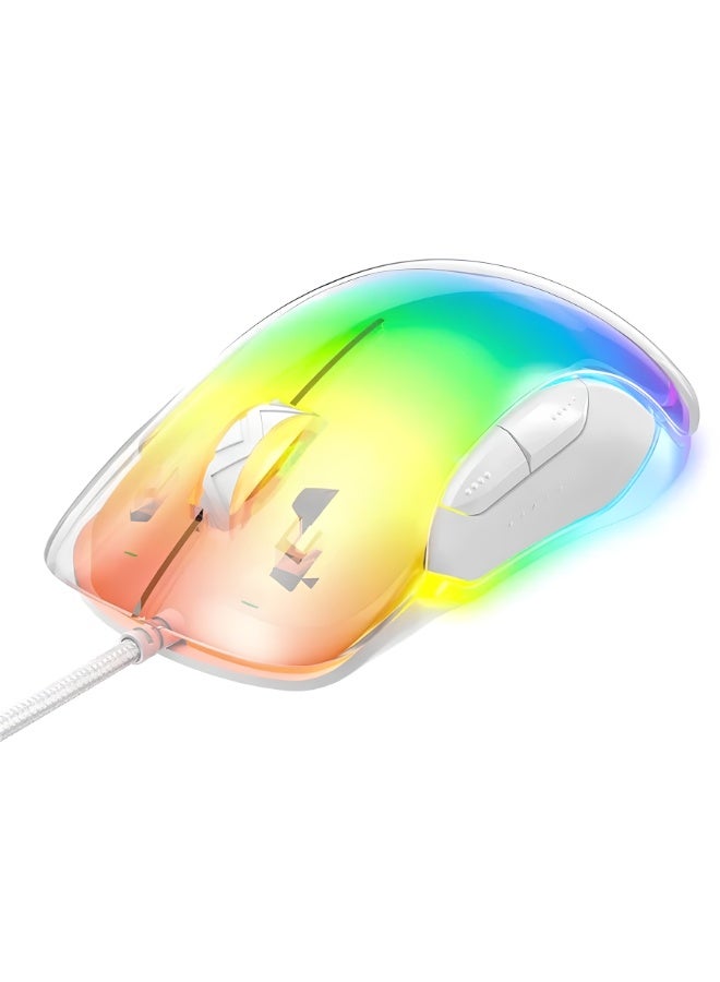 onikuma CW925 RGB Wired eSports Gaming Mouse with Adjustable DPI up to 12800, Lightweight Ergonomic Design, Smart Precision Sensor, Customizable RGB Backlit, Durable Performance for PC Gaming - Image 3